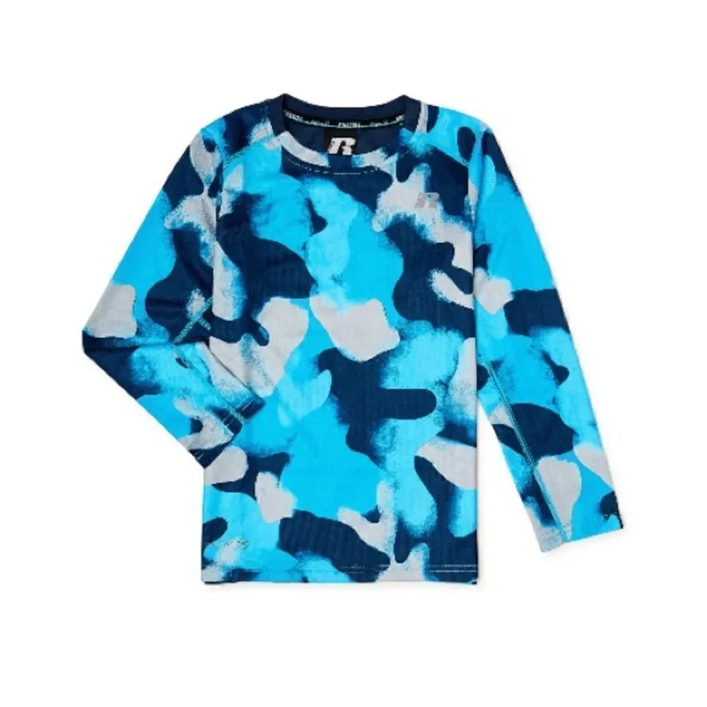 Boys Long Sleeve Active Core Shirts 2-Pack Size XXL 18